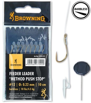 Browning Method Feeder push stop nr 12 10cm 8szt