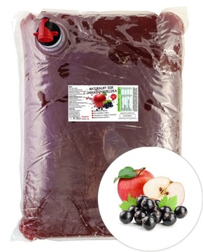 SOK JABŁKO-CZARNA PORZECZKA ŚWIEŻY 100% NFC 5L