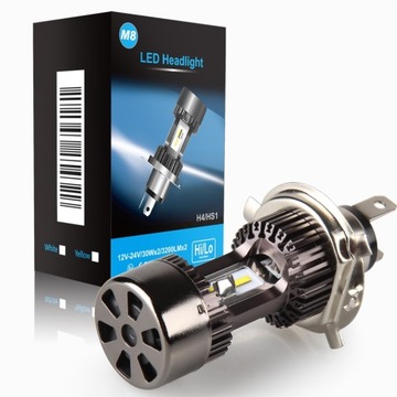 ŻARÓWKA LED MOTOCYKL MOTOR SKUTER H4 HS1 3200lm