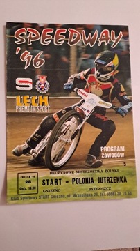 START GNIEZNO - POLONIA BYDGOSZCZ 28-04-1996 - PROGRAM ŻUŻLOWY CZYSTY