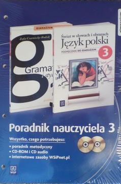 Gramatyka i stylistyka 3 poradnik książka nauczyciela 7 8 płyty CD WSIP