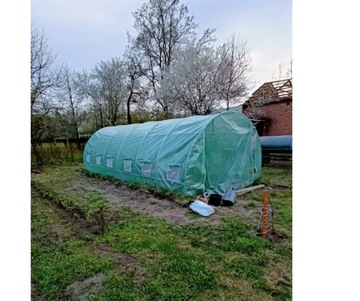 TUNEL FOLIOWY OGRODOWY 18m2 SZKLARNIA 6x3m UV4