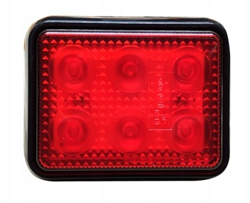 LAMPA LED STOP POZYCJA CZERWONA MOCNA 12V 24V