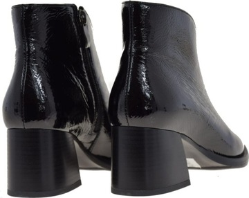 ЭЛЕГАНТНЫЕ ЖЕНСКИЕ БОТИНКИ ACORD 3620, ЧЕРНАЯ ОКРАШЕННАЯ КОЖА, УТЕПЛЕННЫЕ, размер 41