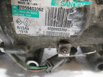 Компрессор кондиционера 8200953359 Kangoo II 1.5DCI