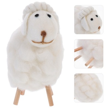 Фетровая овечья кукла, поделки в виде животных, плюшевая овечья древесина