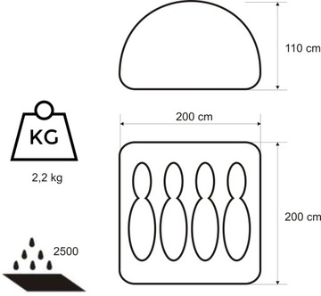 ТУРИСТИЧЕСКАЯ ПАЛАТКА DOMEPACK 4 ACAMPER