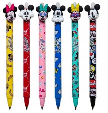 Colorino Długopis wymazywalny automatyczny Myszka Minnie Mickey 6 szt.