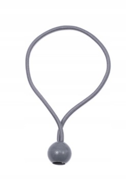 ЭЛАСТИЧНАЯ РЕЗИНА С ШАРИКОМ ДЛЯ КРЕПЛЕНИЯ БАННЕРА ТЕНТА, СЕРЫЙ -20СМ