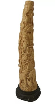 RZEŹBA KOŚĆ BAWOŁA 38 CM