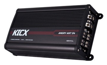 KICX ANGRY ANT D4 - Wzmacniacz SAMOCHODOWY 4 Kanałowy 4x150/225W 2x450W RMS