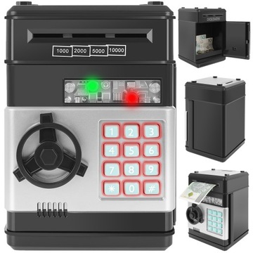 Сейф копилка банкомат для монет банкноты + PIN