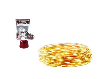 Lampki druciki 50 LED na baterie 5m GRATIS