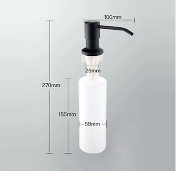 ХРОМИРОВАННЫЙ ДОЗАТОР МЫЛА ДЛЯ МОЙКИ МОЙКА ДЛЯ МОЙКИ НАСОС ДЛЯ ЖИДКОСТИ