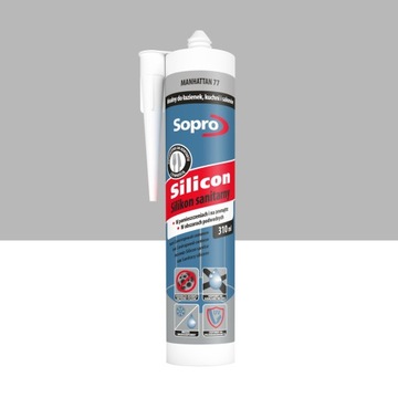 SOPRO 033 Silikon Sanitarny kolor manhattan 77 op. 310 ml