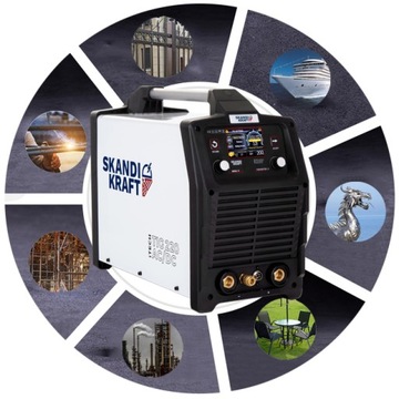 SKANDI KRAFT iTECH TIG 220 AC/DC HF Двухуровневая ИНВЕРТОРНАЯ СВАРОЧНАЯ МАШИНА SYNERGY