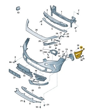 KIEROWNICA POWIETRZA LEWA CUPRA FORMENTOR 5FF807161 ORYGINAŁ