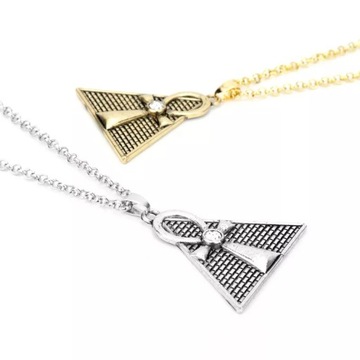 ILluminati Ankh Cross AG Амулет Пирамида Ожерелье Цепочка с подвеской