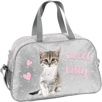 KOT TORBA SPORTOWA Z KOTKIEM NA BASEN PODRÓŻNA