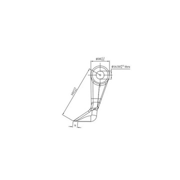 Bijak młotkowy Samasz 100x40x16,5, R105, RM64, 63-RM-64,MIDO, GRINO, KANGU,