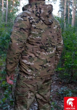 УТЕПЛЕННАЯ ЗИМНЯЯ куртка в стиле милитари Multicam, XXL