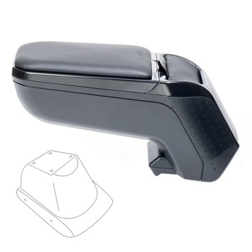 Podłokietnik z adapterem do VW Polo V, 2009-2017, ARM2-Black