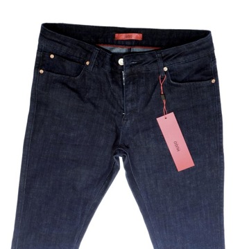 HUGO BOSS SPODNIE SLIM DARK BLUE JEANS ROZ. 33