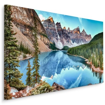 Obraz JEZIORO w Górach Natura Krajobraz 3D 30x20