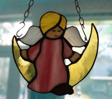 Ангел на Луне подарок ангелу крещение СР