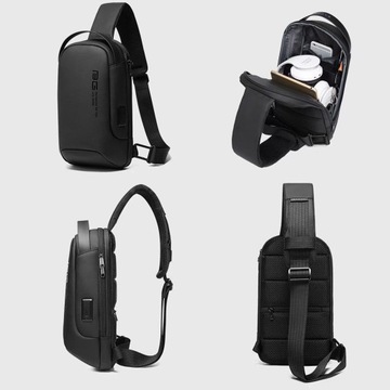 Городской рюкзак BANGE на одно плечо, USB-ОРГАНИЗАТОР