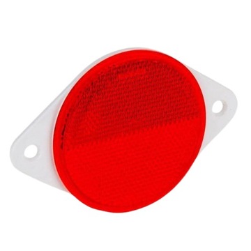ODBLASK PRZYCZEP PRZYKRĘCANY CZERWONY OKRĄGŁY 78mm