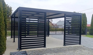 Carport Premium - автомобильный сарай 6x6 антрацит