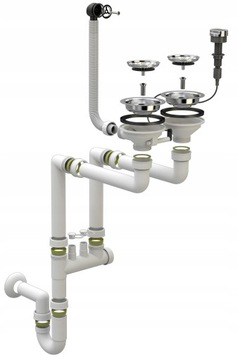 ДОПОЛНИТЕЛЬНАЯ ПЛАТА ЗА АВТОМАТИЧЕСКИЙ СИФОН ДЛЯ ГРАНИТНОЙ МОЙКИ, ОДИН КОЛОКОЛЬЧИК, 2 КОММУНИКАЦИИ