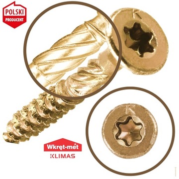 СТОЛЯРНЫЕ ВИНТЫ TORX 5x80 С КОНИЧЕСКОЙ ГОЛОВКОЙ 200 шт.