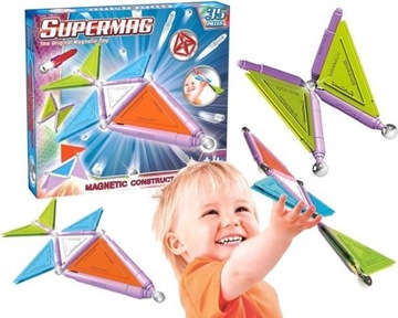 KLOCKI MAGNETYCZNE SUPERMAG TAGS TRENDY 35 EL