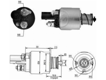 ELEKTROMAGNET STARTÉR VW EOS 2.0 3.6 POLO IV MK4 1.6 TIGUAN 1.4