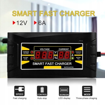Full Automatic Car Battery Charger 110V/220V To