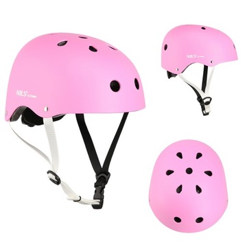 KASK NA DESKOROLKĘ BMX ROLKI ROWER HULAJNOGĘ ORZESZEK NILS EXTREME XS 48-52