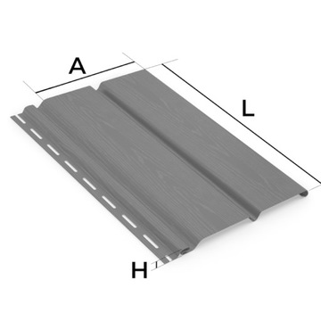 ДВОЙНОЙ ПОФИТ ПВХ, АНТРАЦИТ