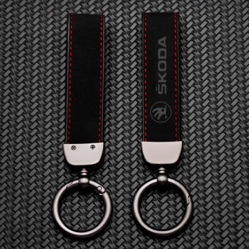КОЖАНЫЙ БРЕЛОК ДЛЯ КЛЮЧА SKODA ПРЕМИУМ Автомобильный брелок с ЛОГОТИПОМ