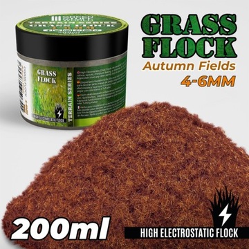 Static Grass Flock 4-6mm Autumn Fields 200 ml