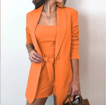 Elegancka Żakiet Marynarka Spodenki Włoski 2 pcs