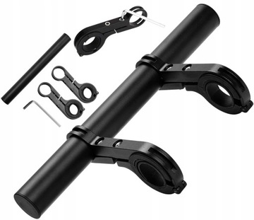 УДЛИНИТЕЛЬ РУЛЯ ВЕЛОСИПЕДНОЕ КРЕПЛЕНИЕ Удлинитель черный прочный ДОПОЛНИТЕЛЬНО