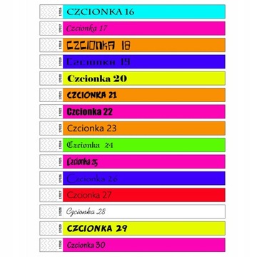 OPASKI IDENTYFIKACYJNE PAPIEROWE NA RĘKĘ KONCERTOWE TYVEK Z NADRUKIEM 100