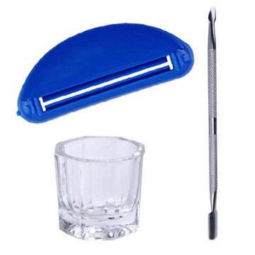 Набор акриловых гелевых ногтей Flexy Elisium, 25 г, формы + жидкость + аксессуары