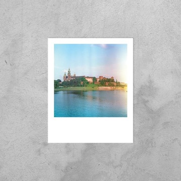 Kartka pocztowa: Kraków Warszawa Pole Polaroid Lue
