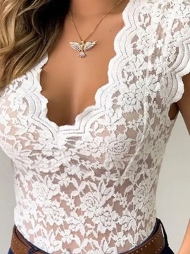 Sexy Women 2020 New V-neck Lace Tank Vest Top Outw