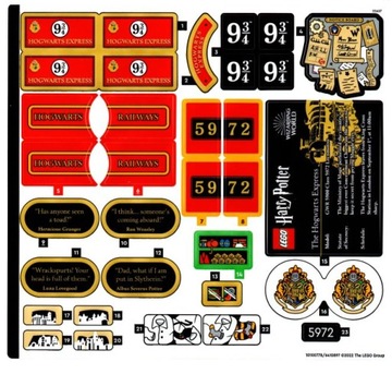 LEGO naklejka z zestawu 76405 - (10100778/6410897)