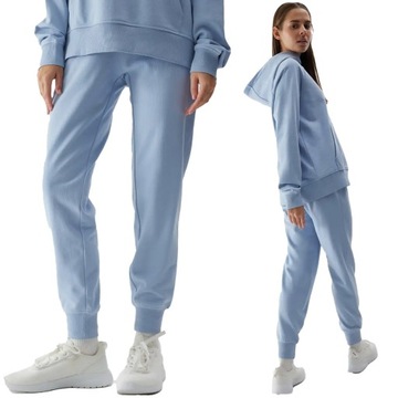 СПОРТИВНЫЕ БРЮКИ ЖЕНСКИЕ 4F СПОРТИВНЫЕ БРЮКИ ИЗ ХЛОПКА С КАРМАНАМИ SS24F606