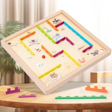 Деревянный лабиринт, игровая деятельность, игра, игрушки для путешествий, красочная деятельность